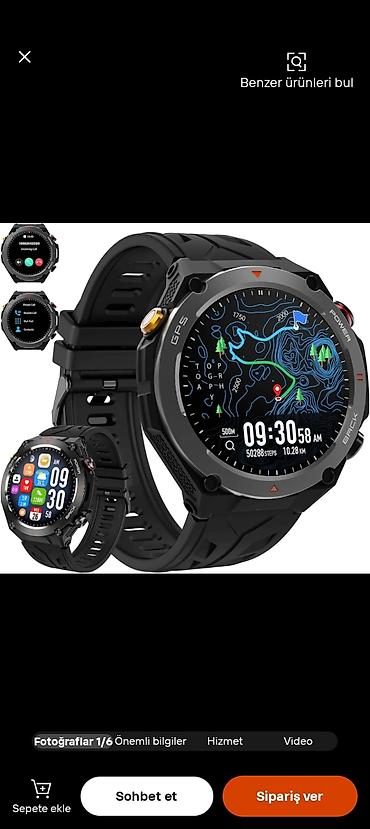 Smart saatlar: GPS-li idman ağıllı saatı - GPS/BDS/GLONASS/GALILEO dəqiq peyk — 7