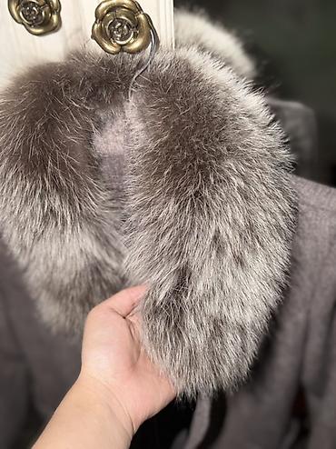 норковая косынка: Пальто, Классика, Осень-весна, По колено, С утеплителем, S, XS — 2