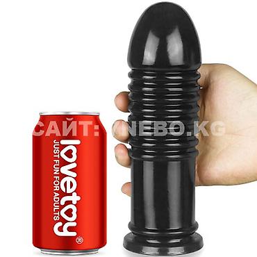 Ребристая анальная втулка «King-Sized Anal Bumper» на мощной присоске