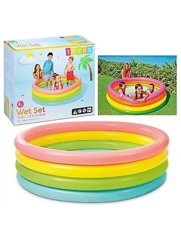 Надувной детский бассейн Intex Wet Set Collection. - Круглая форма