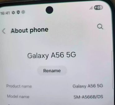 купить ноутбук в бишкеке недорого: Samsung Galaxy A56, Новый, 128 ГБ, цвет - Серый, 1 SIM, 2 SIM, eSIM