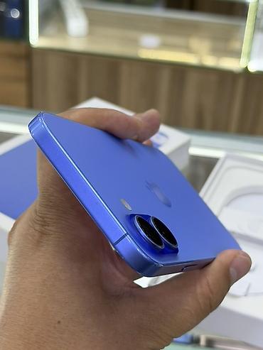 iphone red 7: IPhone 16 Plus, Б/у, 128 ГБ, Синий, Коробка, 91 % — 8
