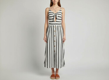 lniane sukienki dla puszystych: Women`s dress, size S