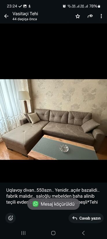 uqlavoy divan islenmis: Künc divan, İşlənmiş, Açılan, Bazalı, Çatdırılma yoxdur