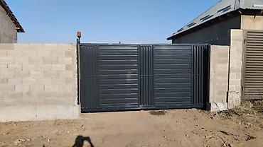 Распашные ворота: Стальные, Механические, Длина: 5 м, BTM, Для частного дома, С калиткой, Оптом, Новый, Бесплатная установка — 6