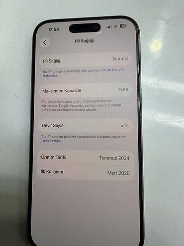 Apple iPhone: IPhone 15 Pro, Natural Titanium, Face ID — 11