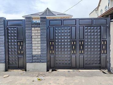 Откатные ворота: Стальные, Автоматические, Консольная конструкция, Для частного дома, С калиткой, Оптом, Новый, Бесплатная установка — 12