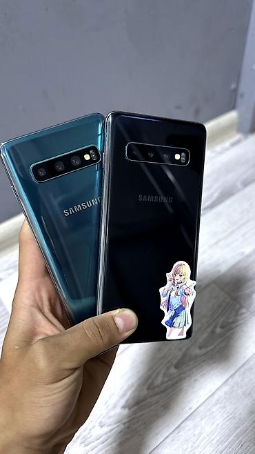 unihertz tank 3: Samsung Galaxy S10, Б/у, 128 ГБ, цвет - Зеленый, 2 SIM, eSIM — 1