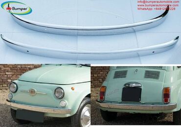 Automobili: Fiat 500 bumper new (5) by stainless steel One set includes: a front