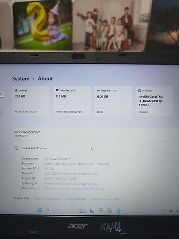 альбом для фото: Ноутбук Acer Aspire ES1-571, 15.6" Характеристики: - Экран: 15.6" — 3