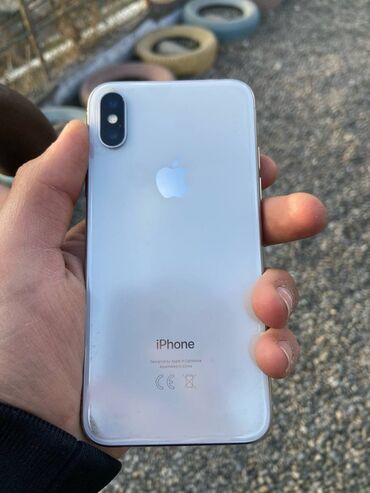 бу айфоны: IPhone X, Б/у, 64 ГБ, Белый, Чехол, 100 %