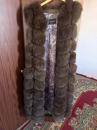 boler: Brend: BOLERO Leather & Fur Model: Uzun xəz jilet - Rəng: tünd — 1