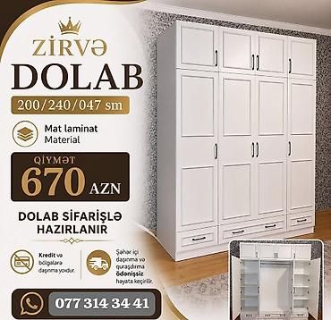 paltar suşilkası: Düz dolab, Yataq otağı üçün, Paltar üçün, Açılan, Korpuslu, 6 qapı — 1