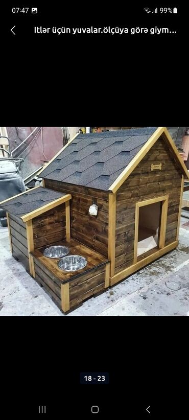 Yuvalar: Müxtəlif dizaynlarda mövcud olan bu taxta it evləri ev heyvanlarınız — 12