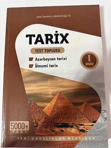 quran kitab: Məhsul: “Tarix – Test Toplusu” (I hissə) Xüsusiyyətlər: - Bölmələr — 1