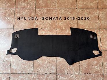 саната панель: Накидка на Hyundai Sonata (2016–2020) Плотный материал, алькантара — 1