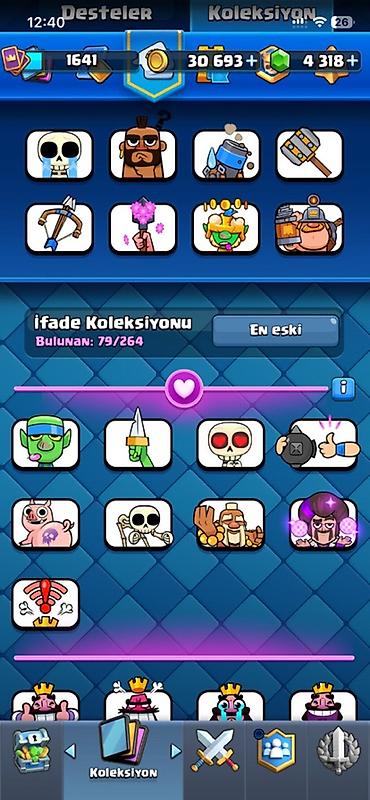 brawl stars 2: Clash Royale hesabı - kupa: 11300 - Taş: 4,318 - Rozetlər: 127/137 — 3