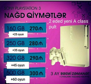 ps3 təzə: Playstation 3 Almaniyadan gelir,hamisi plombu uzerinde Yeniden