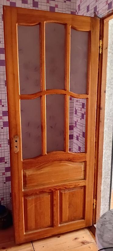 taxta salban: Taxta otaq qapısı – şüşəli klassik model. Qapı təbii ağac — 1