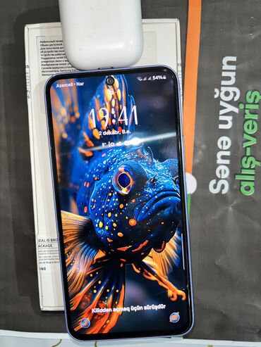 telefon a54: Samsung Galaxy A54 5G, 128 GB, rəng - Bənövşəyi, İki sim kartlı