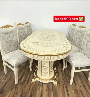 мдф: Oval masa, Qonaq otağı üçün, 6 nəfər