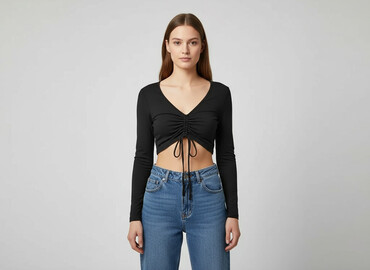 bluzka z otworem na kciuk: Shein Curve, Топ жіночий, розмір M