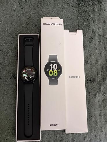 staınless steel saat: Samsung Galaxy Watch5 (SM-R910) – 44 mm, qrafit rəng Xüsusiyyətlər: - — 6