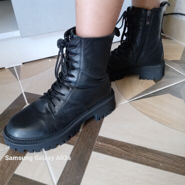 мужская обувь зима: Ботинки женские евро зима 36 размер. Натуральная кожа, Турция в