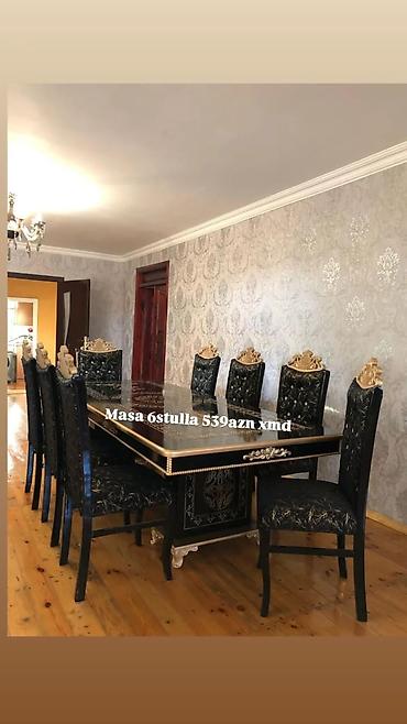 Klassik üslubda yemək otağı dəsti – masa və 6 stul. - Rəng lalafo.az -da Klassik üslubda yemək otağı dəsti – masa və 6 stul. - Rəng