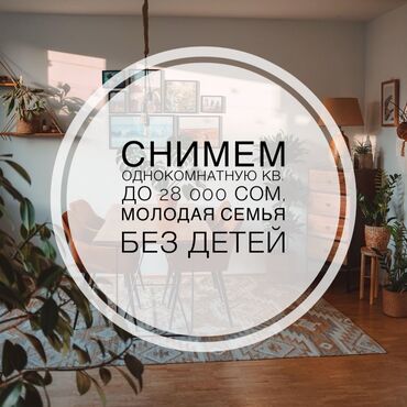 сниму квартирк: 1 комната, 33 м², С мебелью