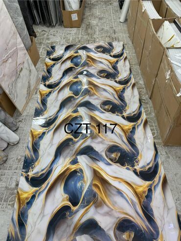 Mərmər effektli PVC panellər: Hamam ucun kafel evezi mermer paneller . Suvaqin ustunden kafelin — 7