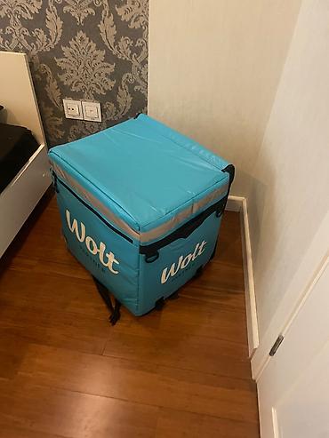 Çantalar: Wolt çantası satılır 👜 Cəmi 1 həftə istifadə olunub, demək olar ki — 5