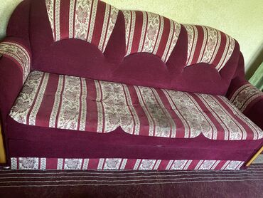мягкая мебель турция: Диван-кровать, цвет - Красный, Б/у