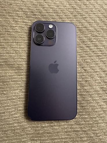 Apple iPhone: IPhone 14 Pro Max, Б/у, 256 ГБ, Deep Purple, Зарядное устройство, Защитное стекло, Чехол, 80 % — 4