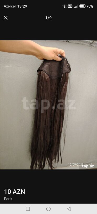 Təbii saçlar, pariklər: Taxma saçlar, Süni, İşlənmiş — 7