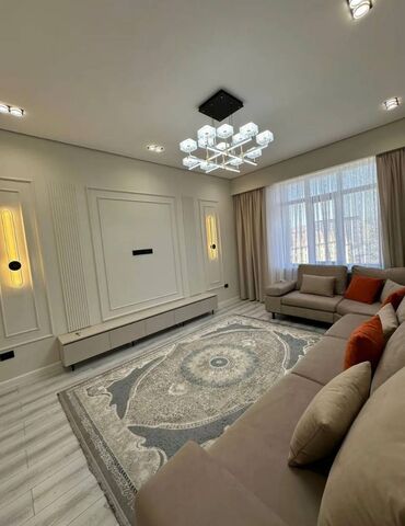 ак орго квартира аренда: 3 комнаты, 80 м², Элитка, 11 этаж, Дизайнерский ремонт
