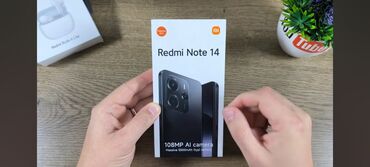 редми 10 бу цена: Redmi, Redmi Note 14, Колдонулган, 128 ГБ, түсү - Кара, 2 SIM