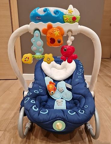 chicco: Шезлонг Chicco Sea Sound. Креслице-качалка для детей от рождения до 6 — 5