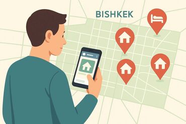 аренда квартир бишкек помесячно: 1 бөлмө, Менчик ээси, Чогуу жашоосу жок, Толугу менен эмереги бар