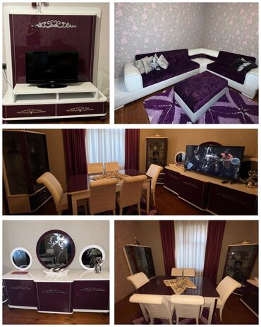 pərdə və divan: Б/у, Диван, ТВ подставка, Комод