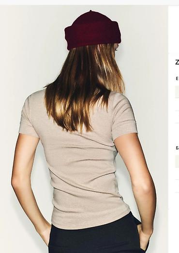 pull and bear: ZARA qadın t-shirt - Model: qısaqoll, dairəvi yaxalı basic t-shirt - — 2