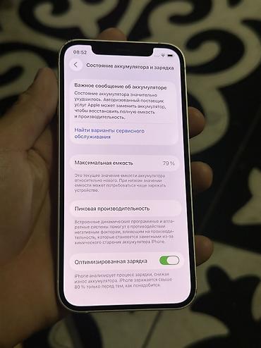 титан алмашам: IPhone 12, Новый, 128 ГБ, White Titanium, Чехол, 79 % — 4
