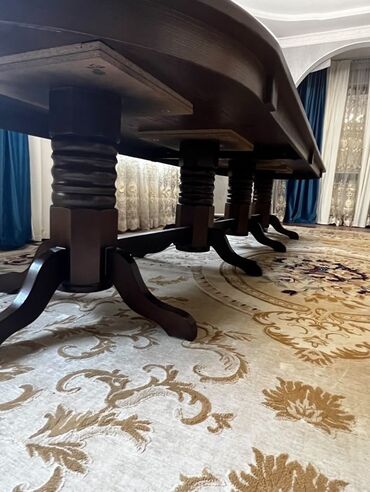 деревянные балясины: Ашкана үчүн үстөл, Oval, Бүктөлүүчү