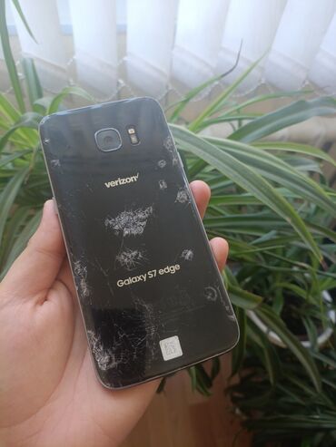 телефон самсунг s7: Samsung Galaxy S7 Edge, Колдонулган, 64 ГБ, түсү - Кара, 1 SIM