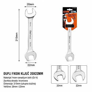 KMT otvoreni ključ 20×22 mm — Kmt Style Dupli fiksni (otvoreni) ključ na lalafo.rs KMT otvoreni ključ 20×22 mm — Kmt Style Dupli fiksni (otvoreni) ključ