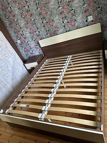 Paltar dolabları, qarderoblar: İşlənmiş, 4 qapılı, Güzgülü, Qəhvəyi, Taxta, Kupe, Düz dolab — 10
