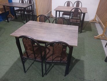 стулья тонет: Для гостиной, Б/у, Прямоугольный стол, 6 стульев