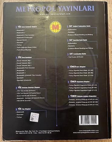 baskı: Matematik 1 soru bankası. 6. baskı. Kitab işlenmiş olsa da,ela — 2