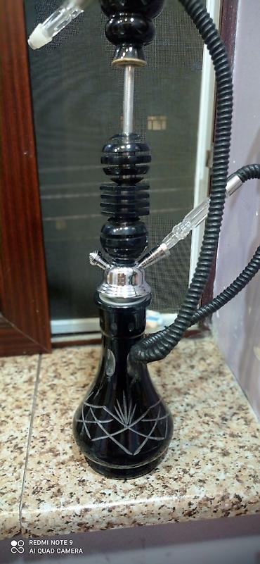 hookah: Shişa/Hookah dəsti - Rəng: qara - Materiallar: şüşə kolba, metal — 1