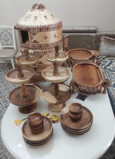 Кухонные наборы: Посуда из дерева для кафе ресторанов. Отличный подарок. Этно посуда — 16